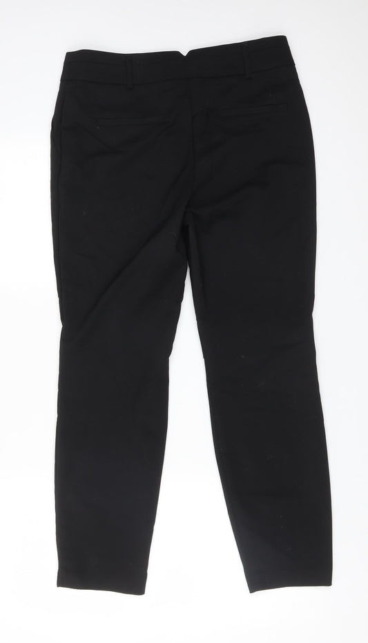 Womens UK Size 12 Papaya Regular Fit Dress Pants Black Trousers