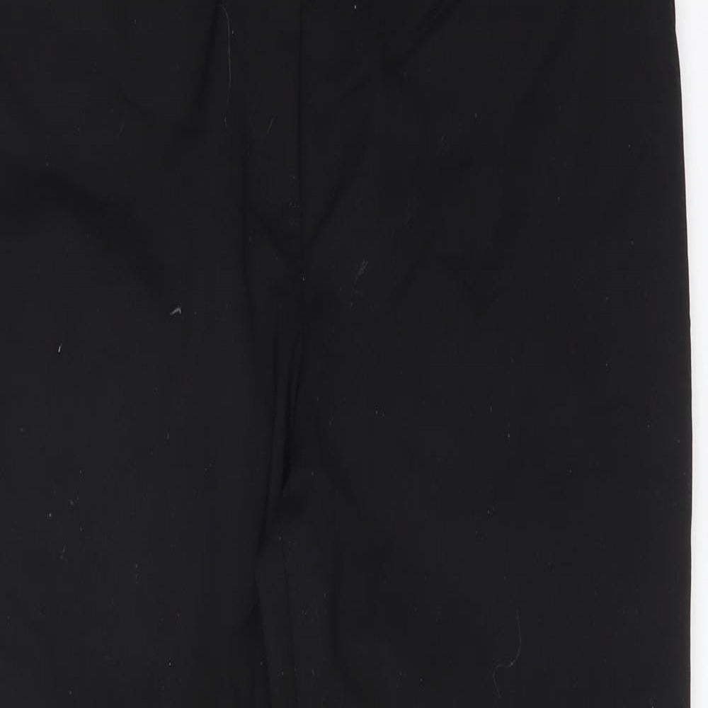 Womens UK Size 12 Papaya Regular Fit Dress Pants Black Trousers