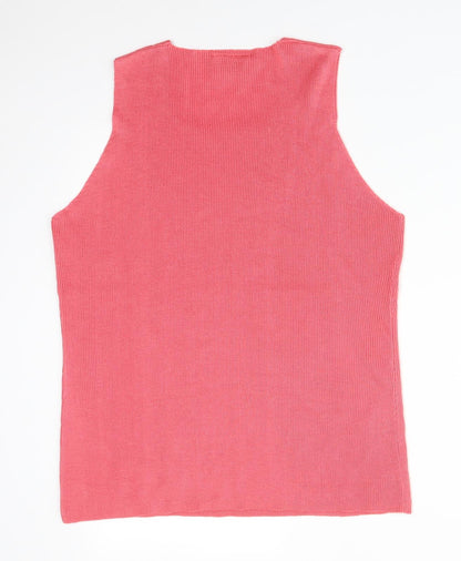 Womens UK Size 20 Sara Pink Basic T-Shirt