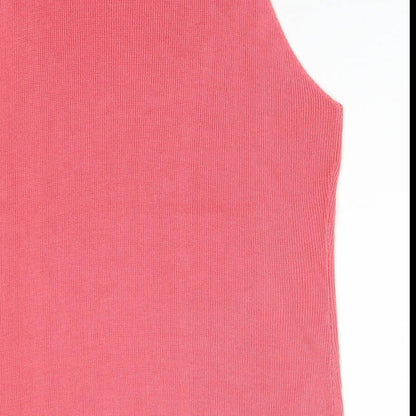 Womens UK Size 20 Sara Pink Basic T-Shirt