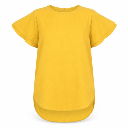 Womens UK Size 8 New Look Orange Basic T-Shirt