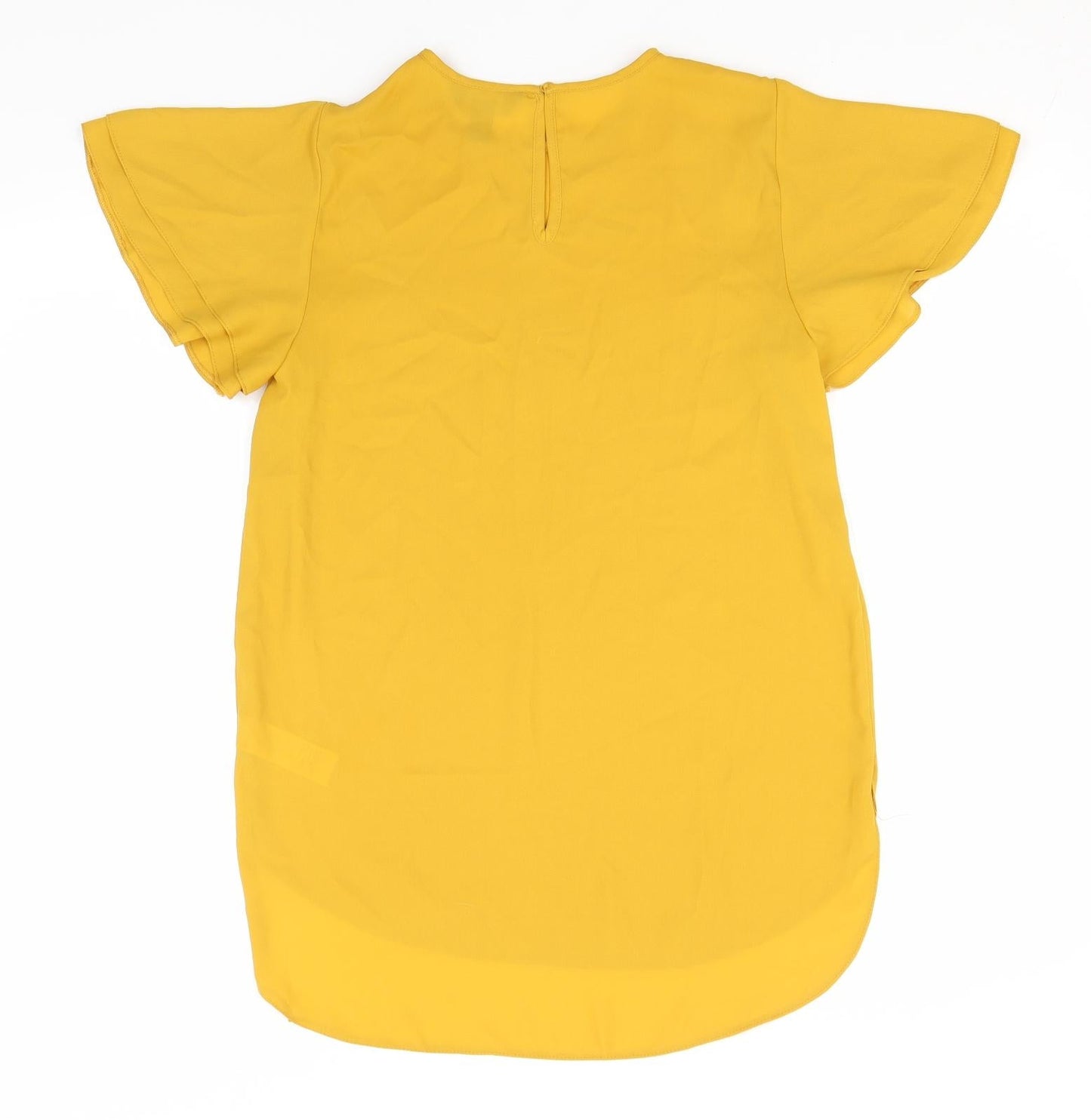 Womens UK Size 8 New Look Orange Basic T-Shirt