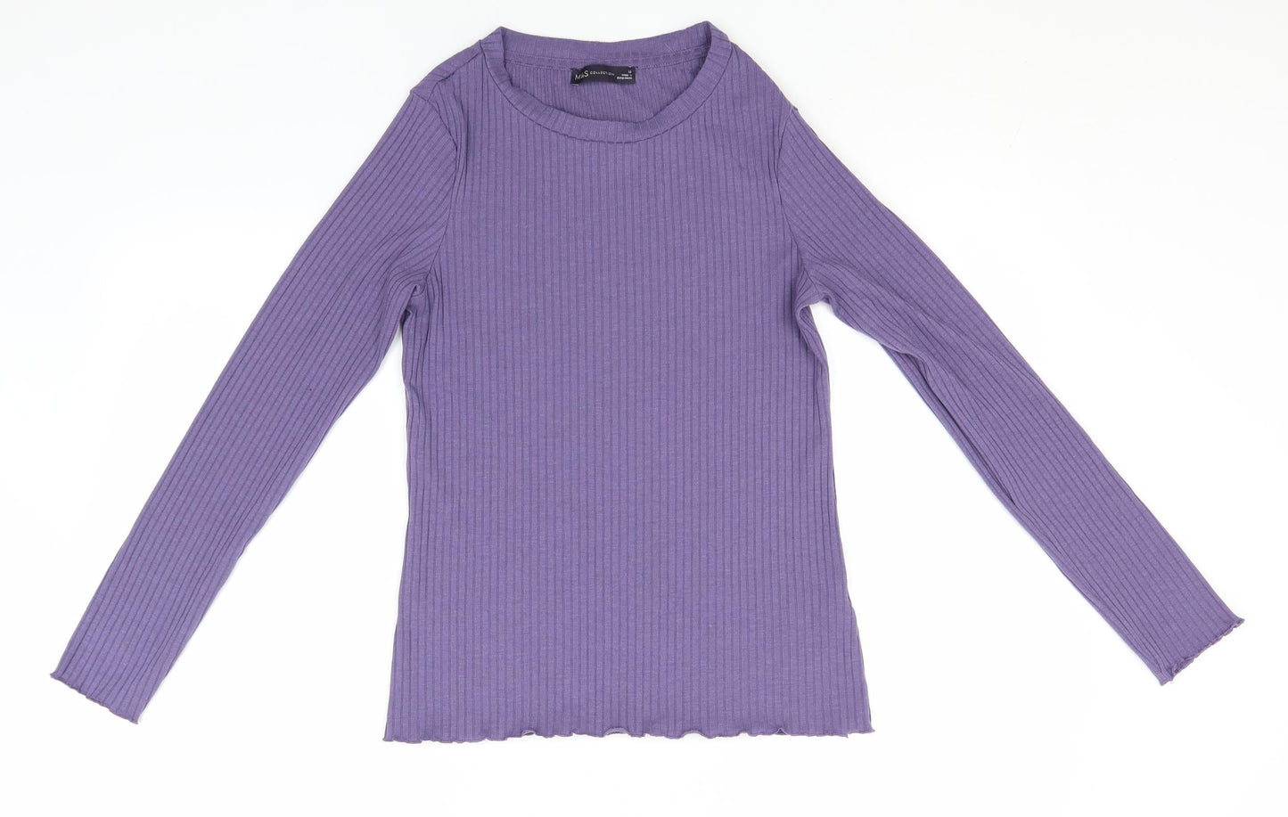 Womens UK Size 10 Marks and Spencer Purple Pullover Jumper