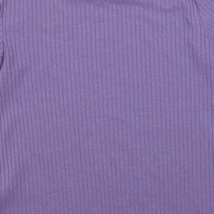 Womens UK Size 10 Marks and Spencer Purple Pullover Jumper