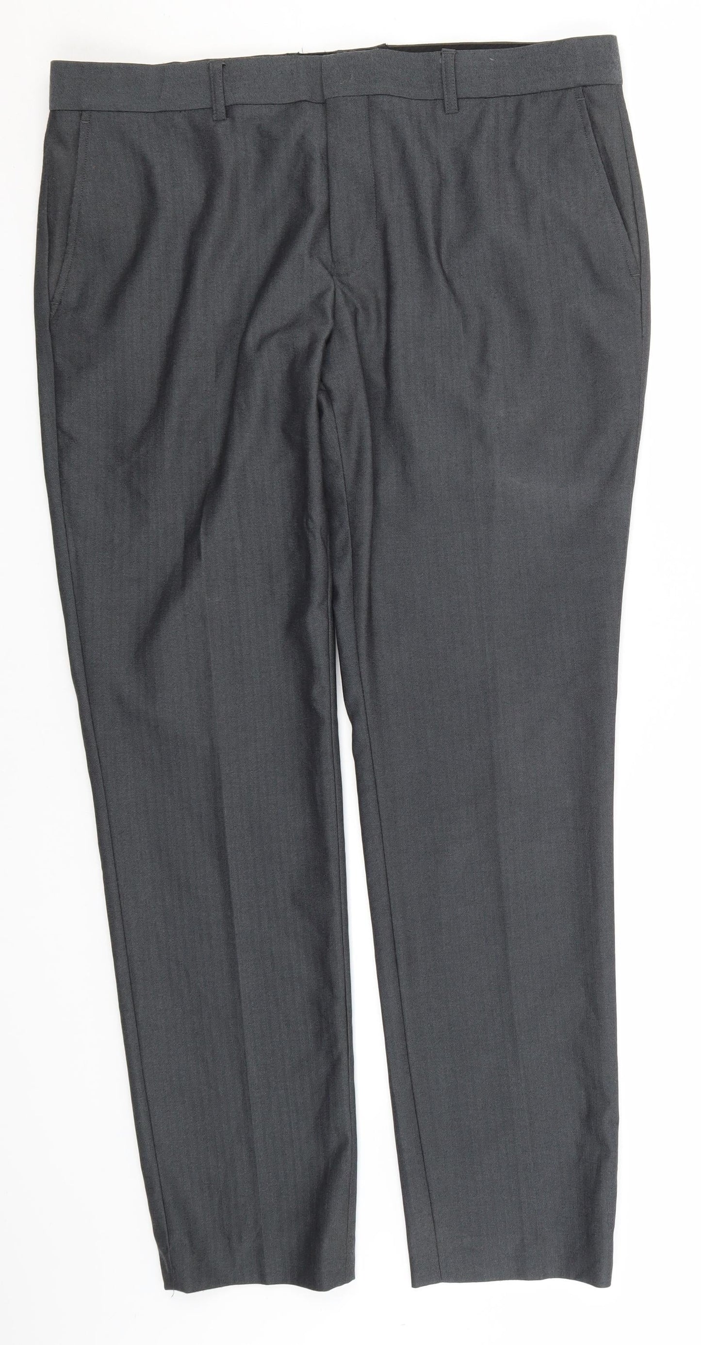 Womens UK Size 34 in Very Regular Fit Dress Pants Grey Trousers