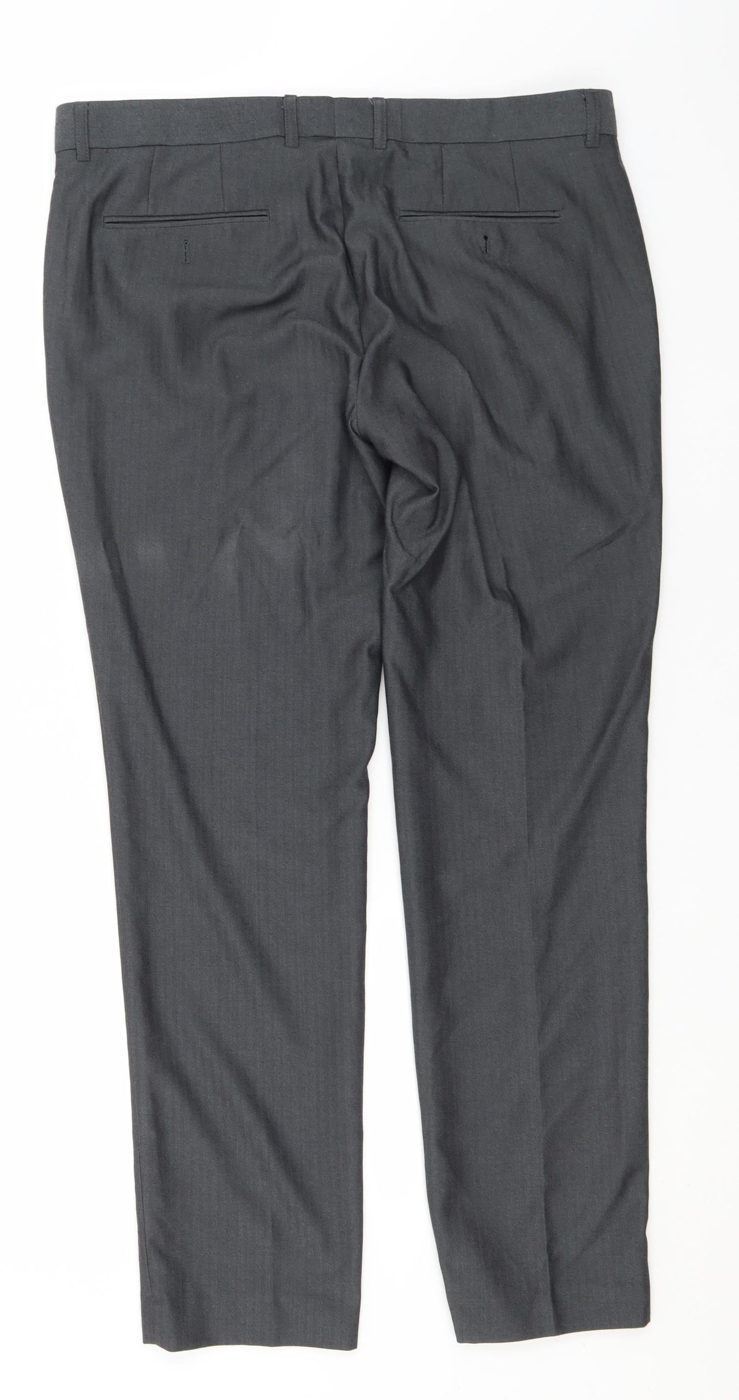 Womens UK Size 34 in Very Regular Fit Dress Pants Grey Trousers