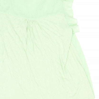 Womens UK Size M H&M Green Basic T-Shirt