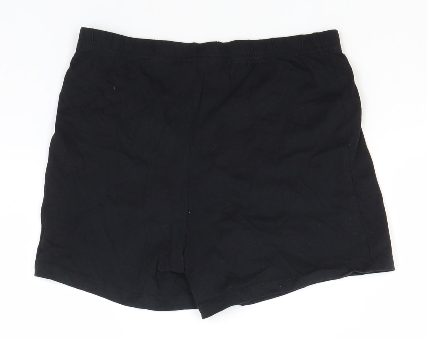 George Boys Black  Cotton Sweat Shorts Size 9-10 Years  Regular