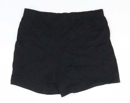 George Boys Black  Cotton Sweat Shorts Size 9-10 Years  Regular