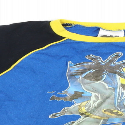 Batman Boys Blue Solid Cotton  Pyjama Top Size 7-8 Years   - Gotham Guardian