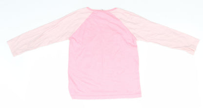 Disney Girls Pink Solid Polyester Top Pyjama Top Size 6-7 Years   - Lion King