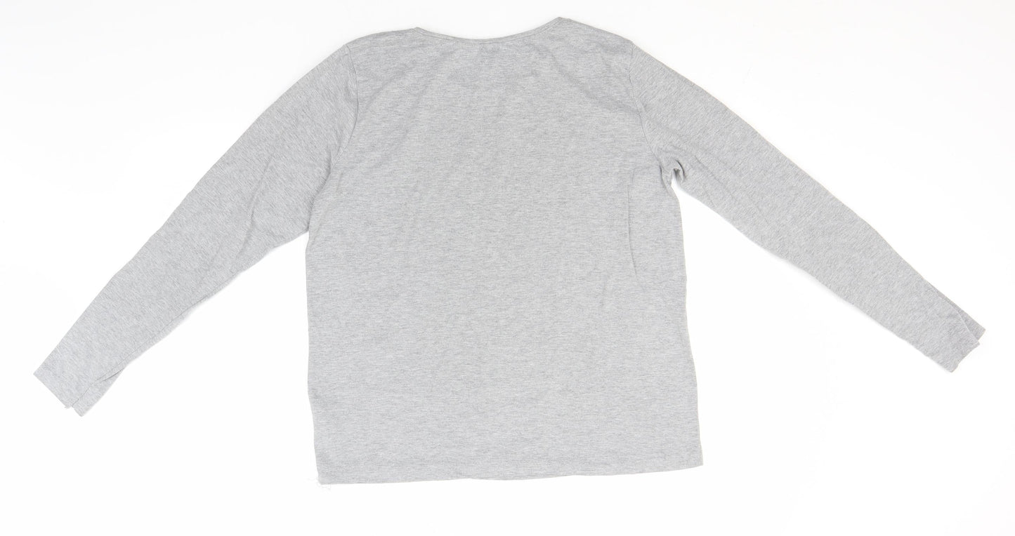 Womens UK Size 10 In the Style Grey Basic T-Shirt