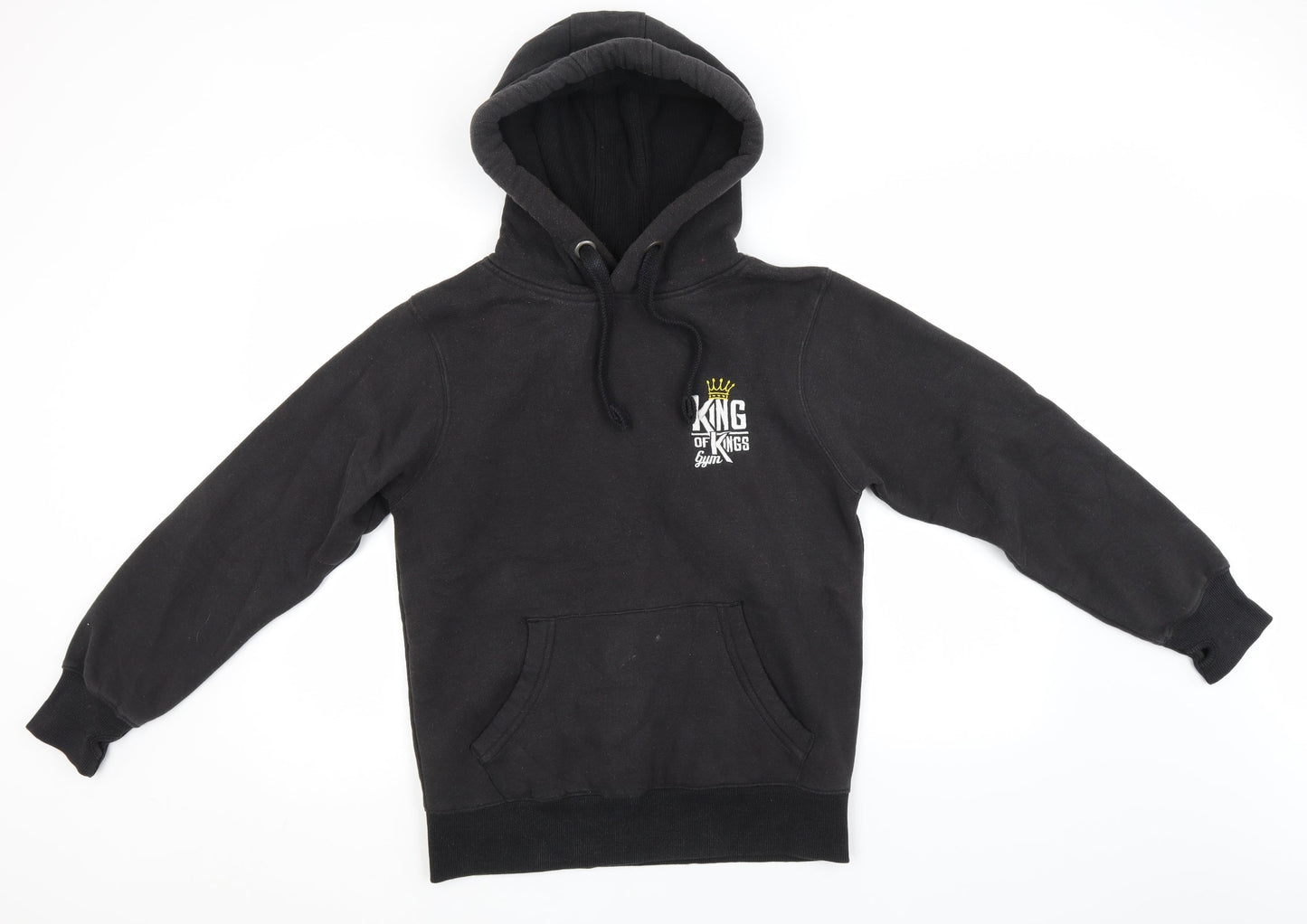 Mens UK Size S Preworn Brown Pullover Hoodie