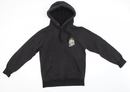 Mens UK Size S Preworn Brown Pullover Hoodie