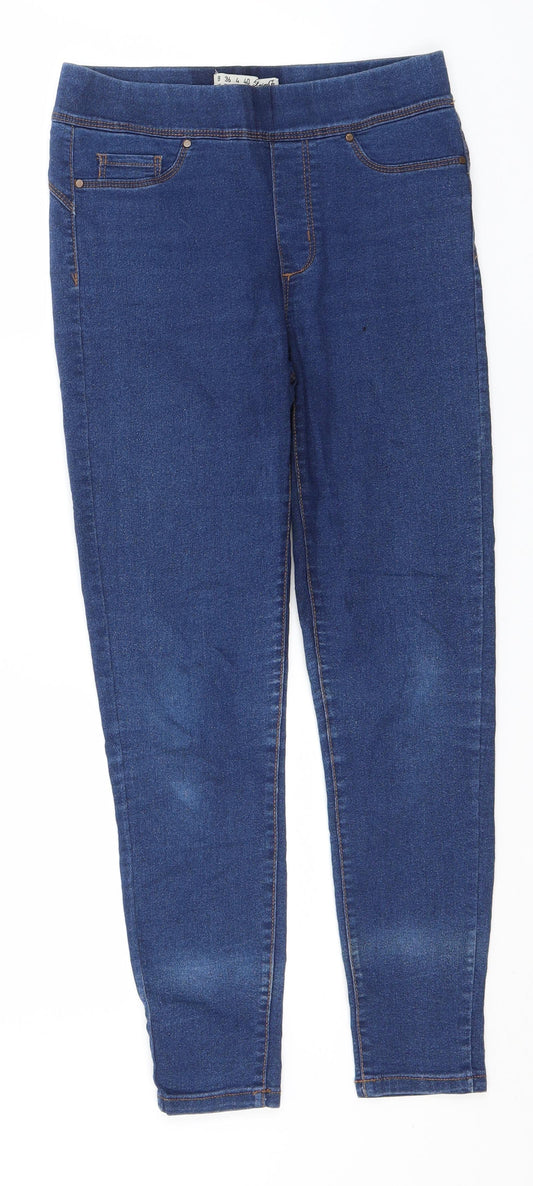 Primark Womens Blue  Cotton Jegging Jeans Size 8 L25 in Regular
