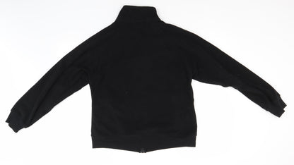 LA Gear Womens Black Crew Neck  Polyester Full Zip Jumper Size 14