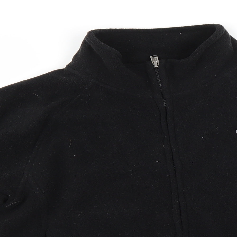 LA Gear Womens Black Crew Neck  Polyester Full Zip Jumper Size 14