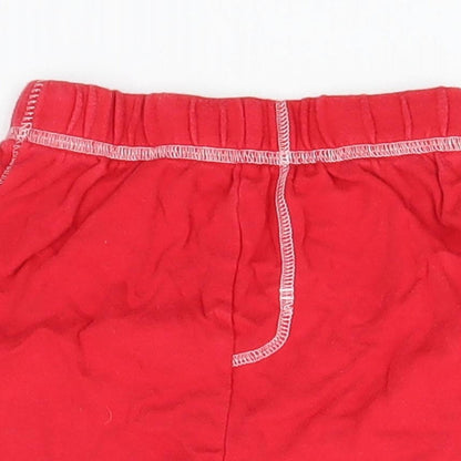 George Baby Red  Cotton Sweatpants Leggings Size 12-18 Months