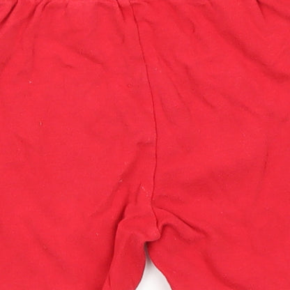 George Baby Red  Cotton Sweatpants Leggings Size 12-18 Months