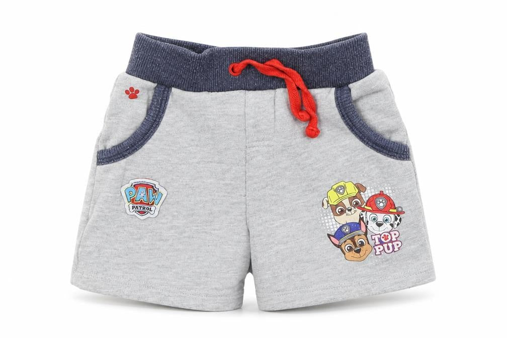 Front view of Paw Petrol Baby Grey Cotton sweatpants, size 18-24, Months