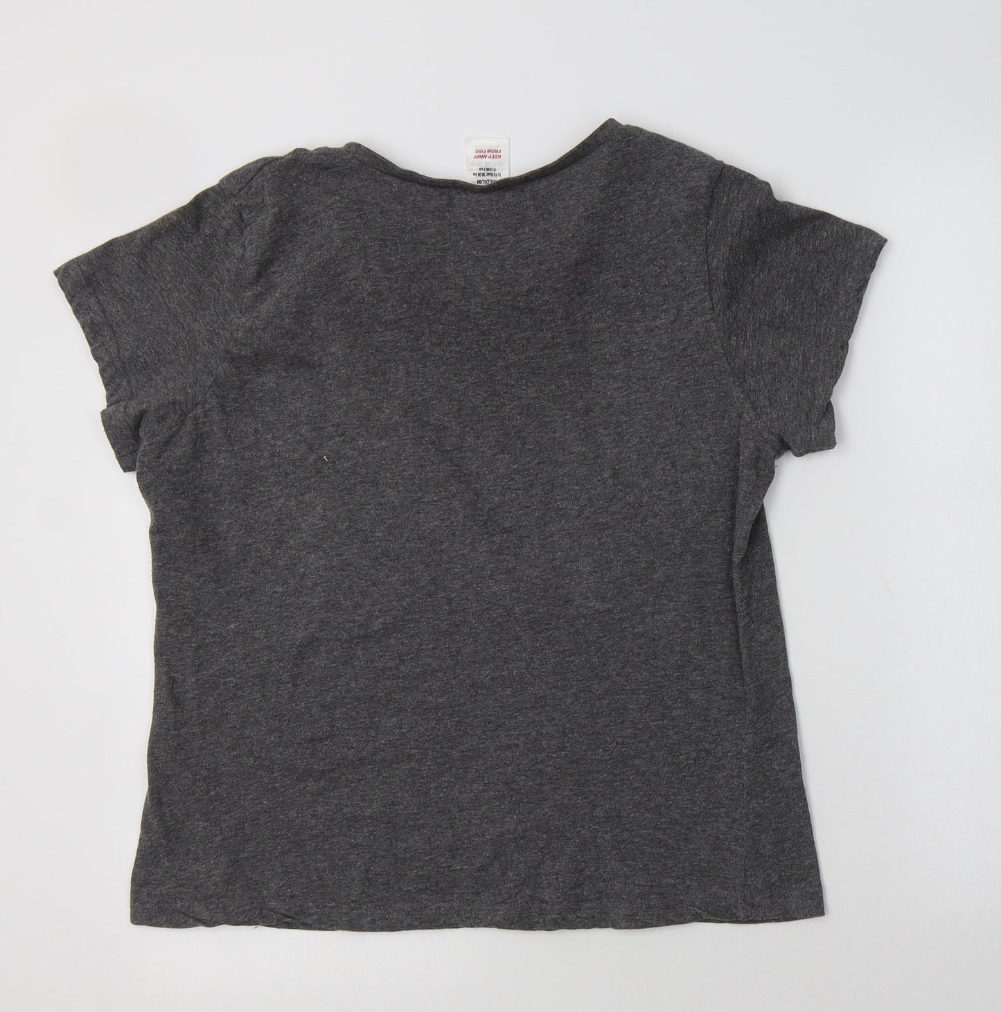 Preworn Womens Grey  Cotton Top Pyjama Top Size M   - Up To No Good