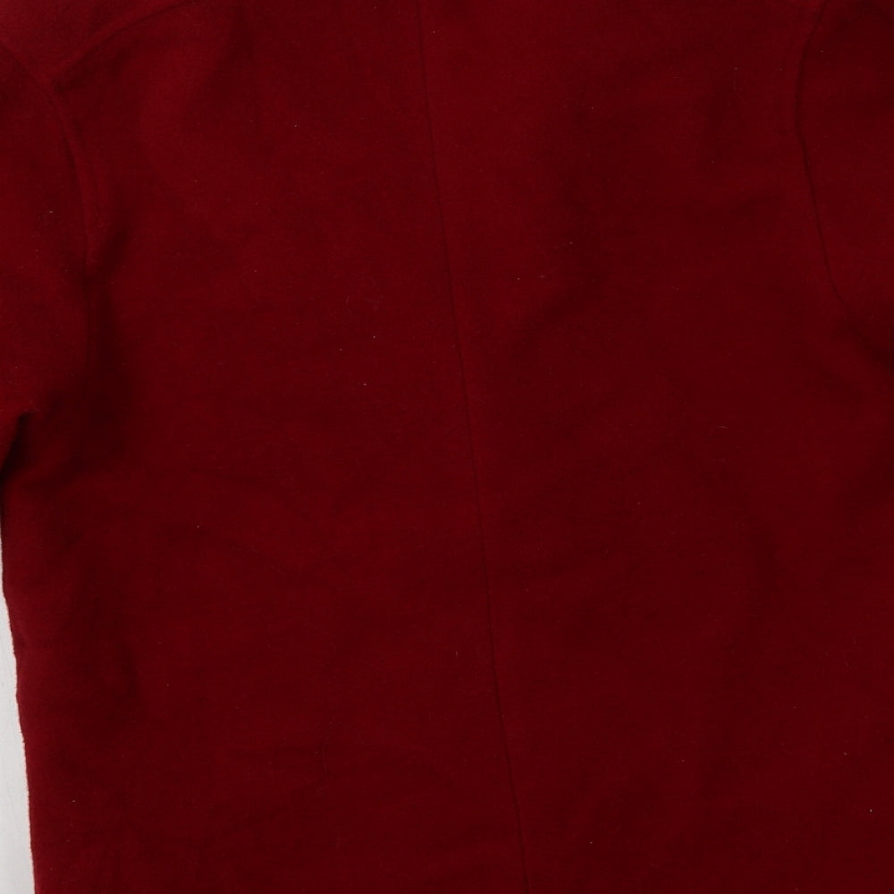 Womens UK Size 10 Preworn Red Overcoat