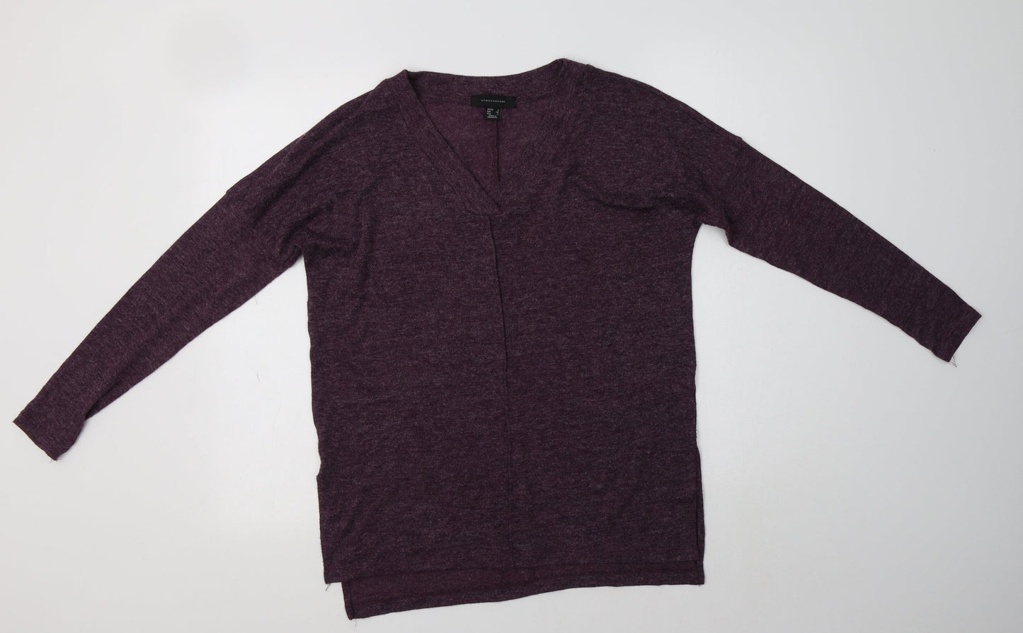 Primark Womens Purple V-Neck   Pullover Jumper Size 6