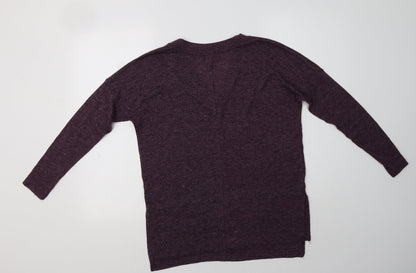 Primark Womens Purple V-Neck   Pullover Jumper Size 6