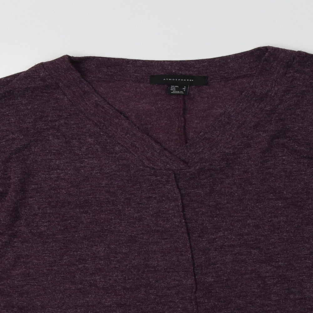 Primark Womens Purple V-Neck   Pullover Jumper Size 6