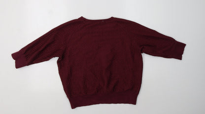 Womens UK Size S French Connection Purple Pullover Sweatshirt