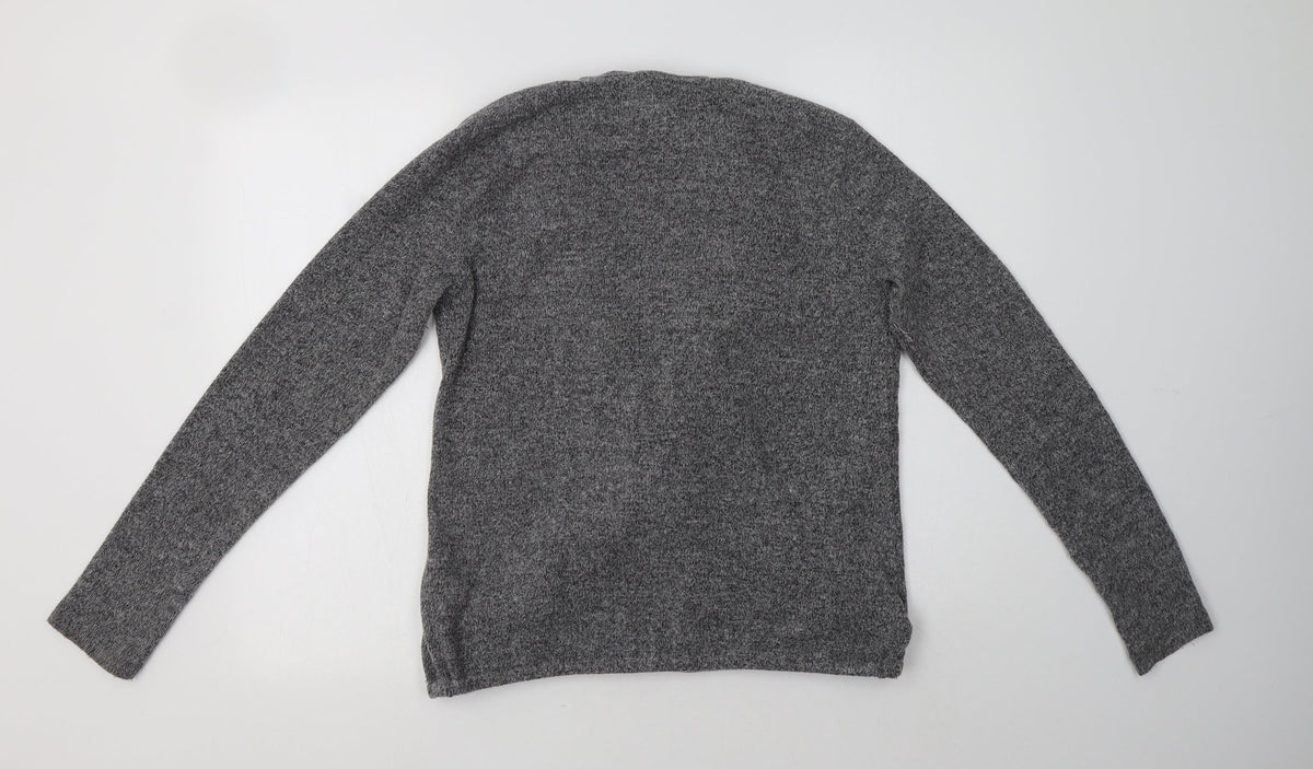 Back view of Next women’s grey polyester top lounge set, size UK 12