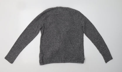 Back view of Next women’s grey polyester top lounge set, size UK 12
