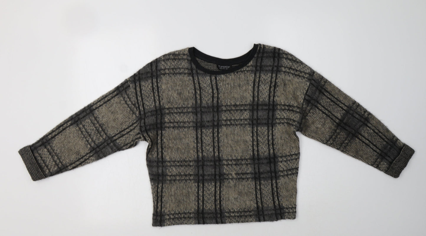 Womens UK Size 6 Topshop Beige Pullover Jumper