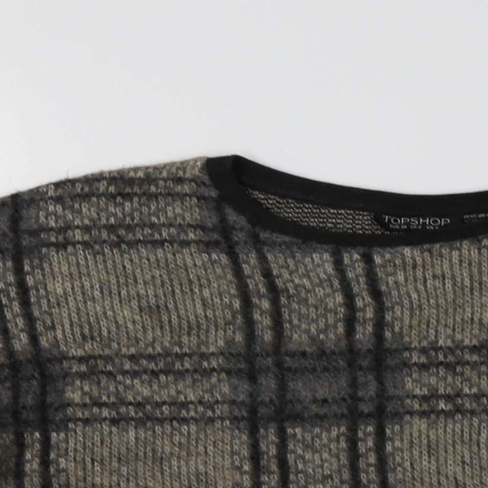 Womens UK Size 6 Topshop Beige Pullover Jumper