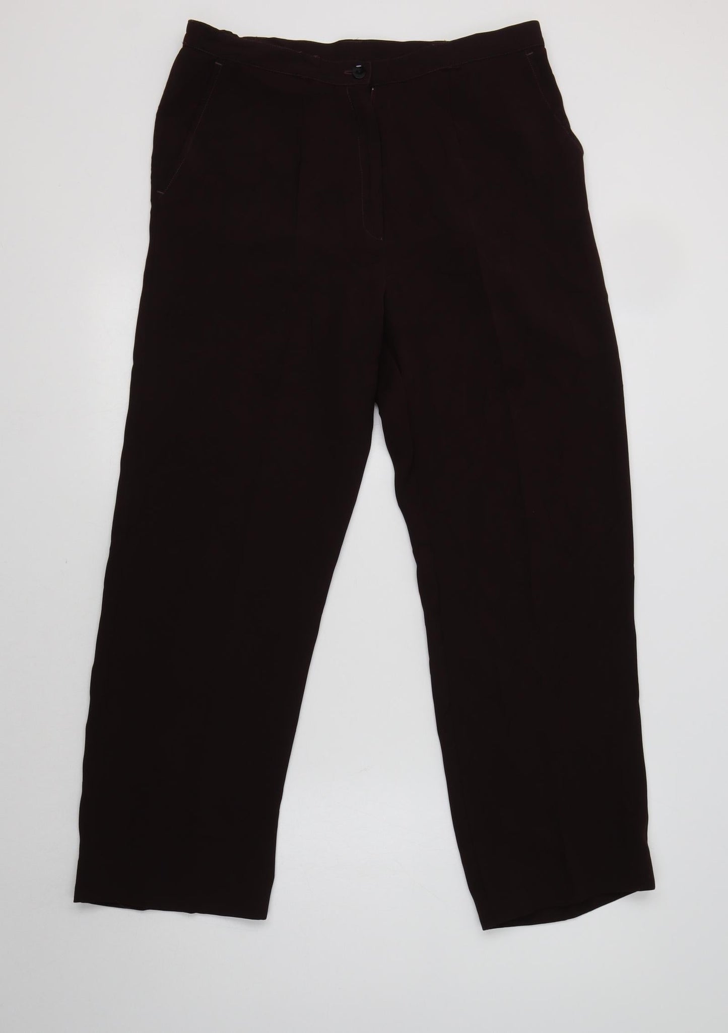 La Maison du Jersey Womens Purple  Polyester Dress Pants Trousers Size 12 L29 in Regular