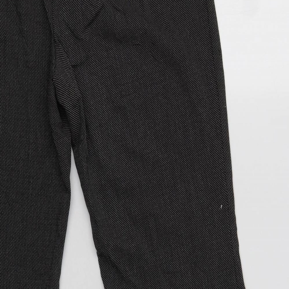 Womens UK Size 14 M&S Regular Fit Dress Pants Black Trousers