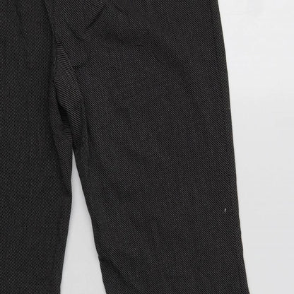 Womens UK Size 14 M&S Regular Fit Dress Pants Black Trousers