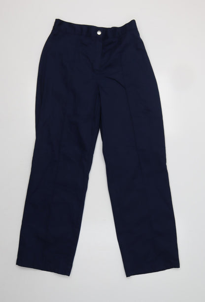 Womens UK Size 10 Alexandra Regular Fit Dress Pants Blue Trousers