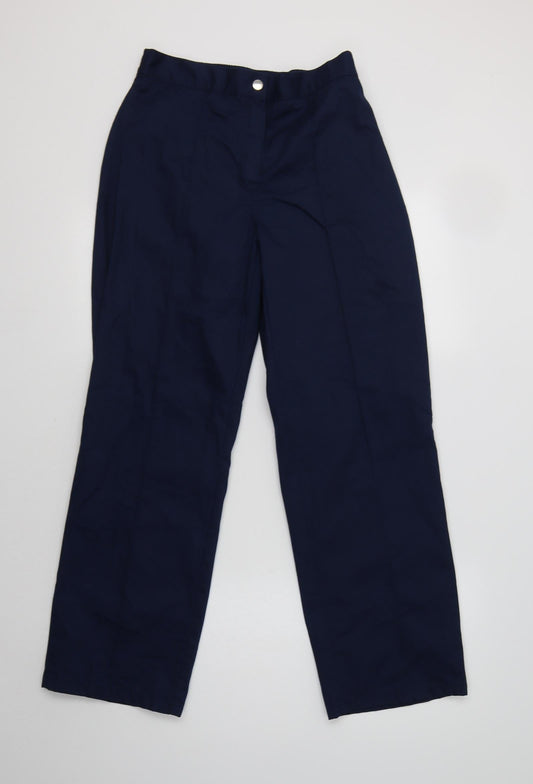 Womens UK Size 10 Alexandra Regular Fit Dress Pants Blue Trousers