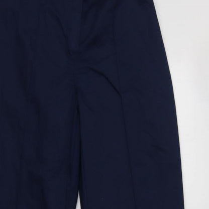 Womens UK Size 10 Alexandra Regular Fit Dress Pants Blue Trousers