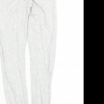 Brand and care label for George girls’ grey solid cotton pyjama pants, size 9-10, years