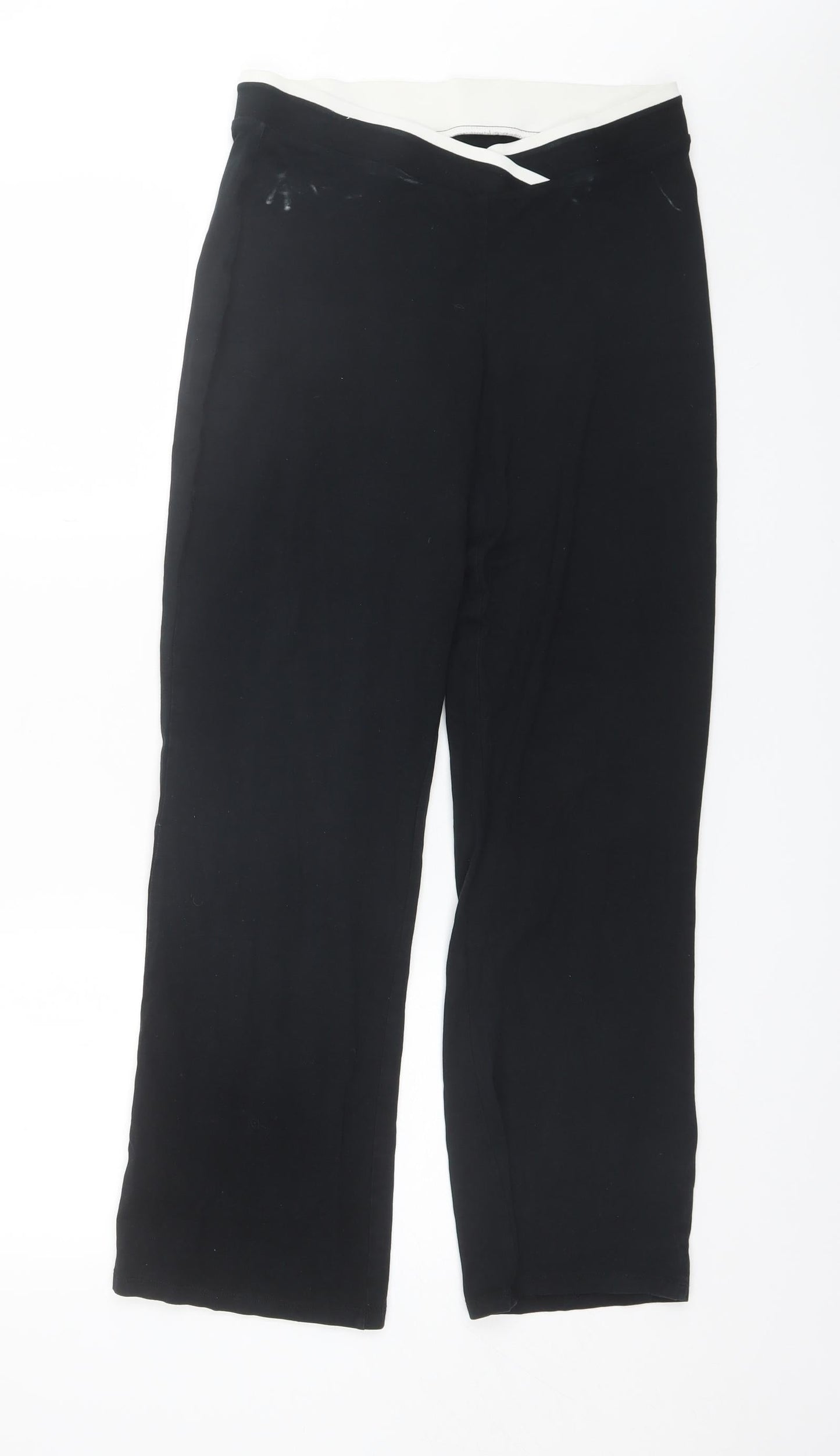 Womens UK Size 10 Marks and Spencer Regular Fit  Black Trousers