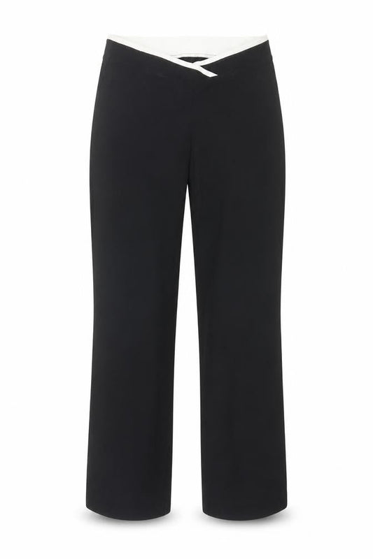 Womens UK Size 10 Marks and Spencer Regular Fit  Black Trousers