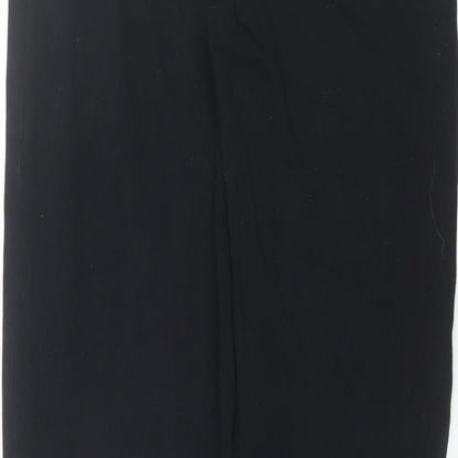Womens UK Size 10 Marks and Spencer Regular Fit  Black Trousers