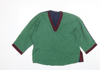 Womens UK Size 12 Marks and Spencer Green Basic Blouse