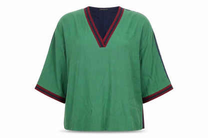 Womens UK Size 12 Marks and Spencer Green Basic Blouse