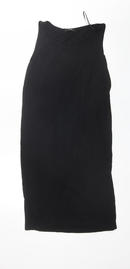 George Womens Black  Polyester Tank Dress  Size 14  Round Neck