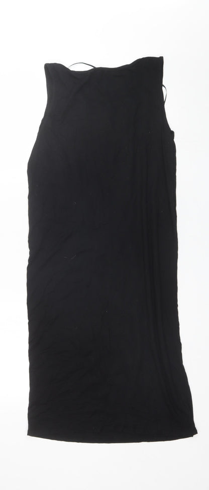 George Womens Black  Polyester Tank Dress  Size 14  Round Neck