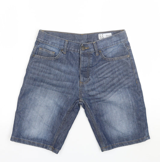 Denim Co Mens Blue  Cotton Chino Shorts Size 30 L10 in Regular