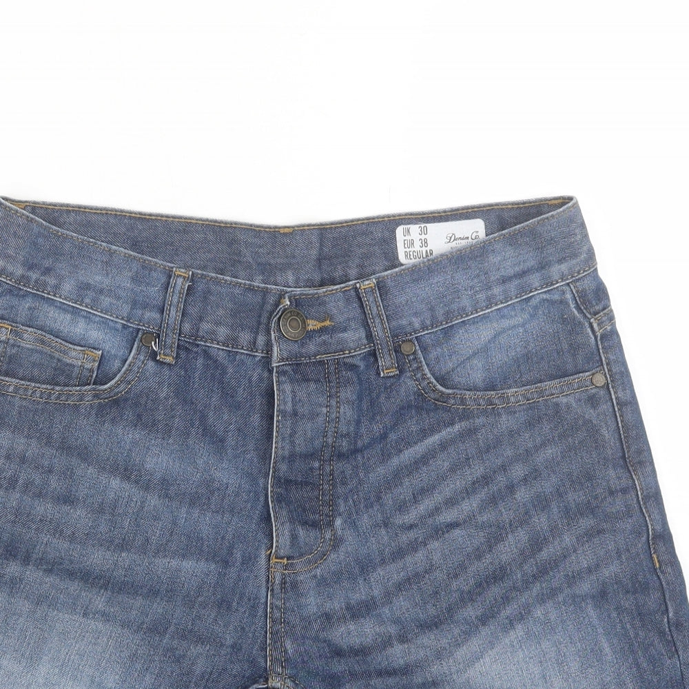 Denim Co Mens Blue  Cotton Chino Shorts Size 30 L10 in Regular